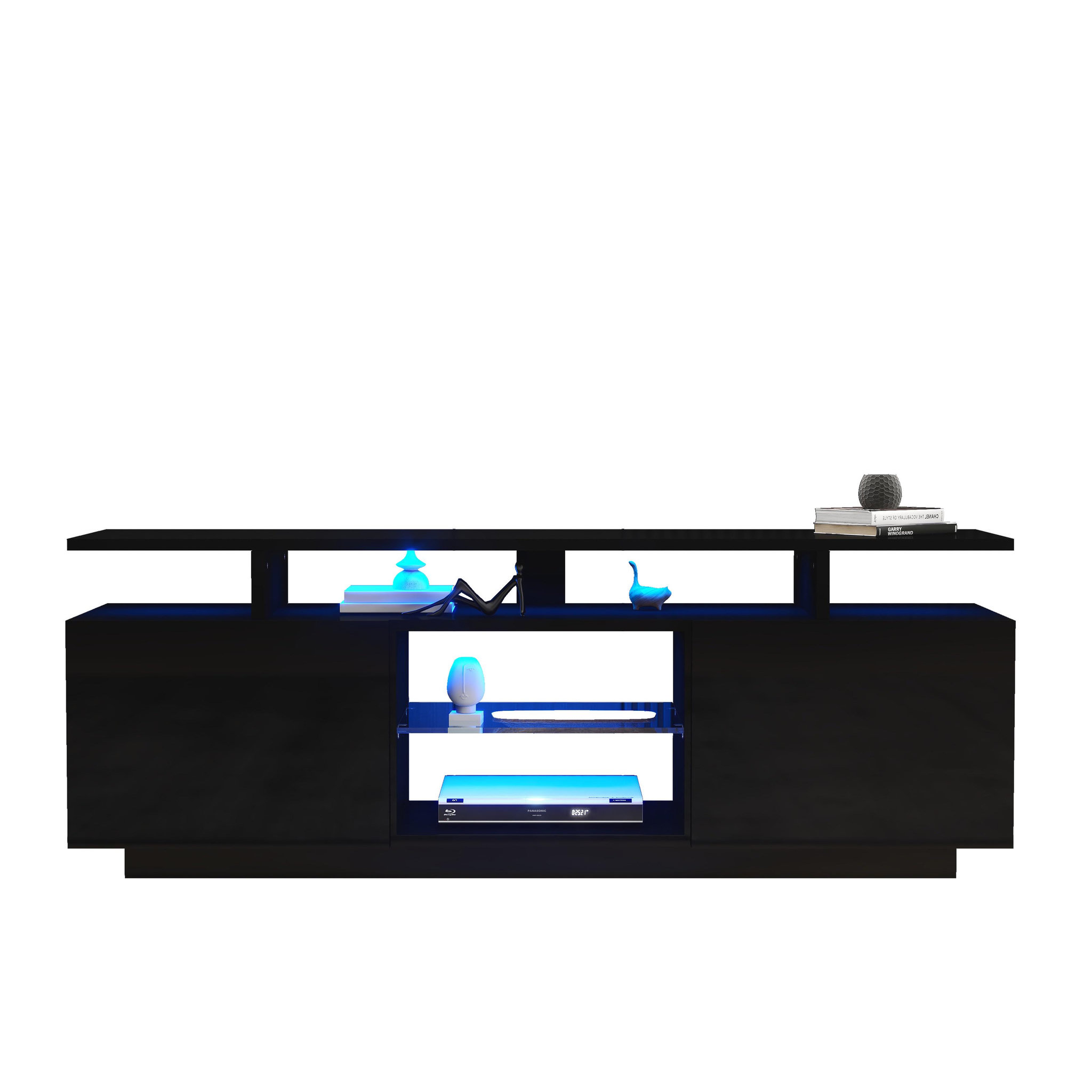 MERAX Meuble tv. Coloris disponibles : Blanc, Noir