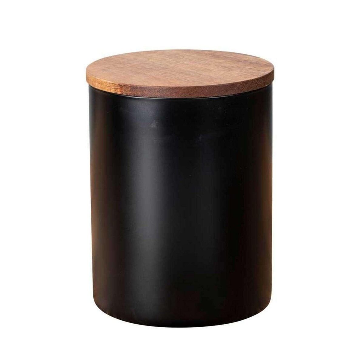 Wenko Boîte de rangement alimentaire 1 L en verre - Noir