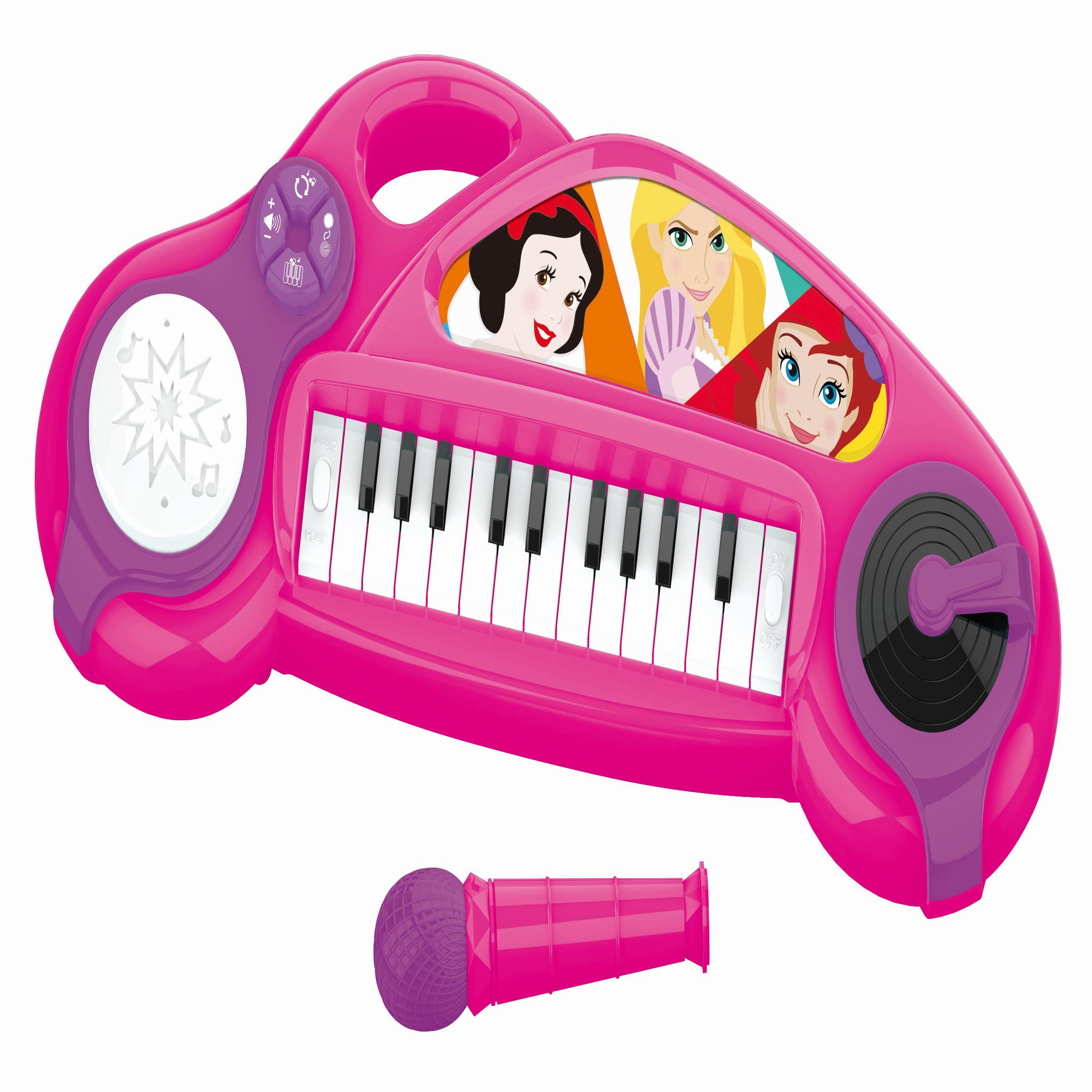 Lexibook Piano électronique Disney Princesse avec effets lumineux et microphone