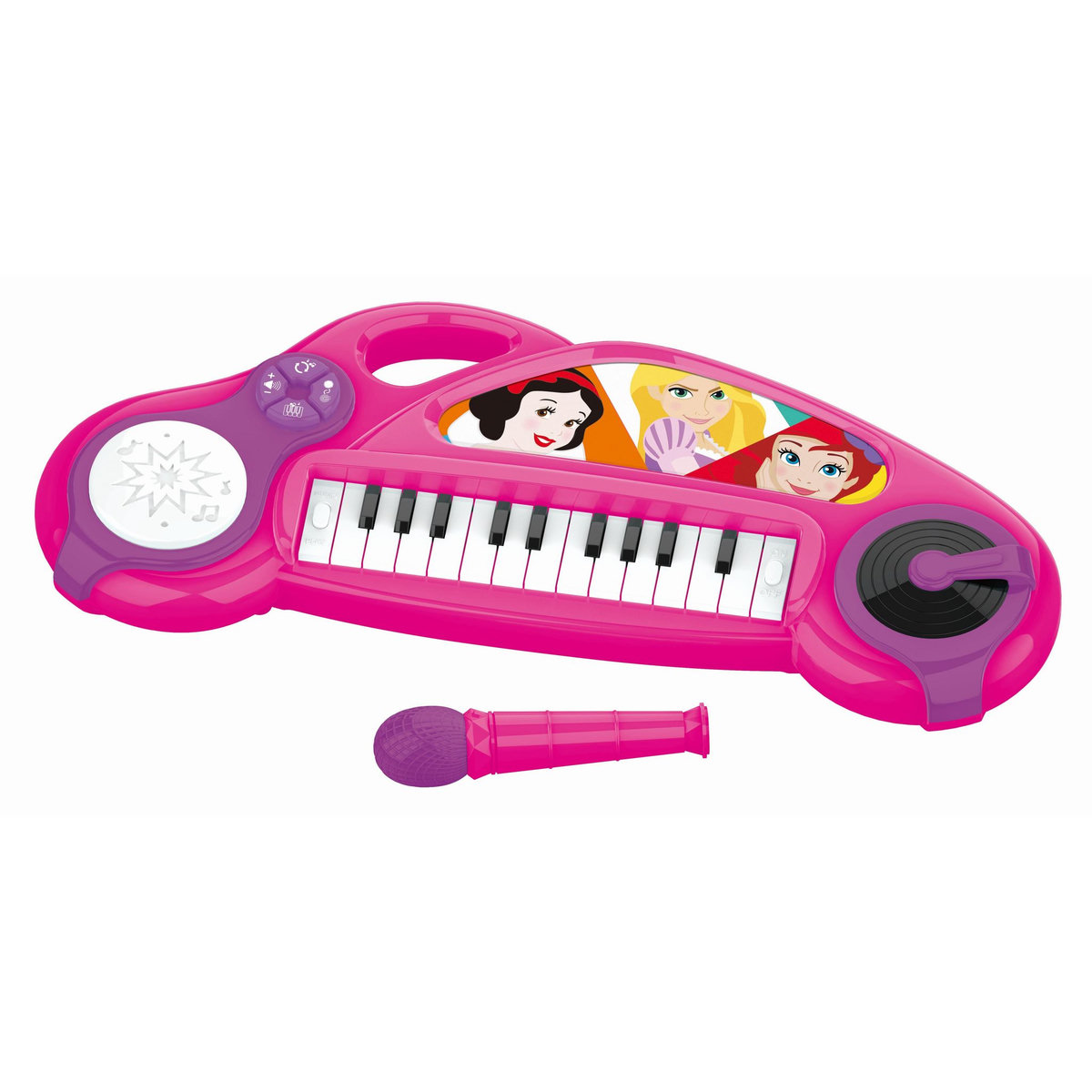 Lexibook Piano électronique Disney Princesse avec effets lumineux et microphone