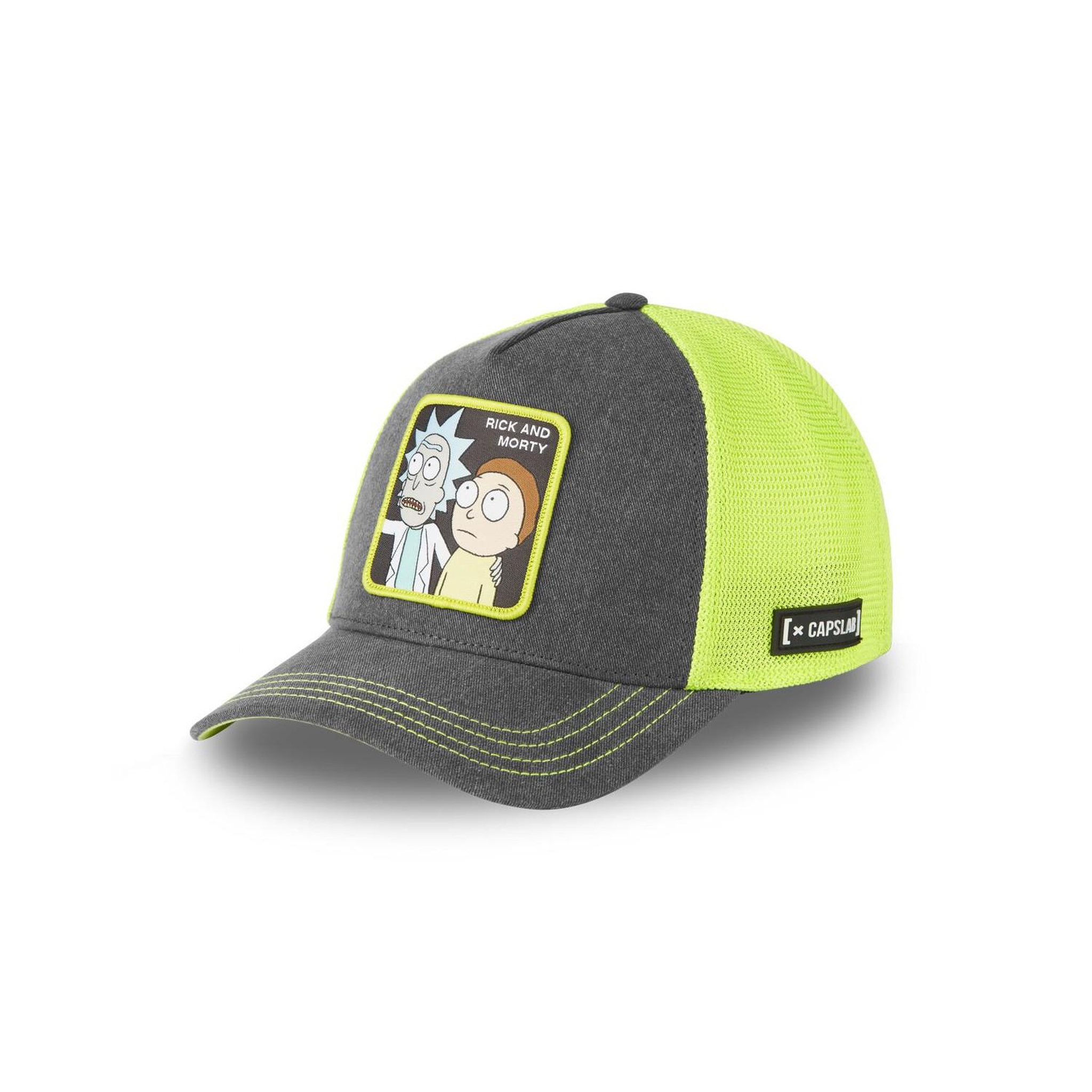 CAPSLAB Casquette trucker prenium look. Coloris disponibles : Gris