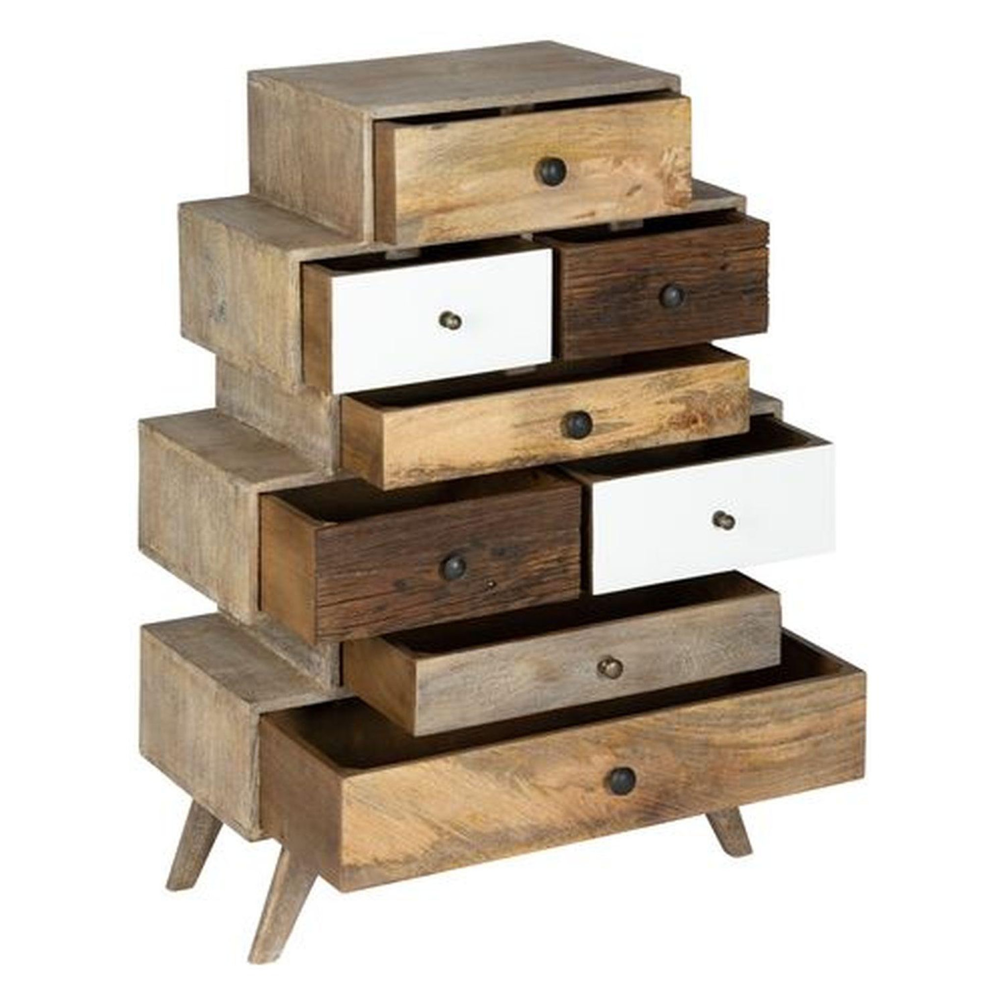 Voir la diapositive 6 : ATMOSPHERA Commode 8 tiroirs en manguier koval - marron
