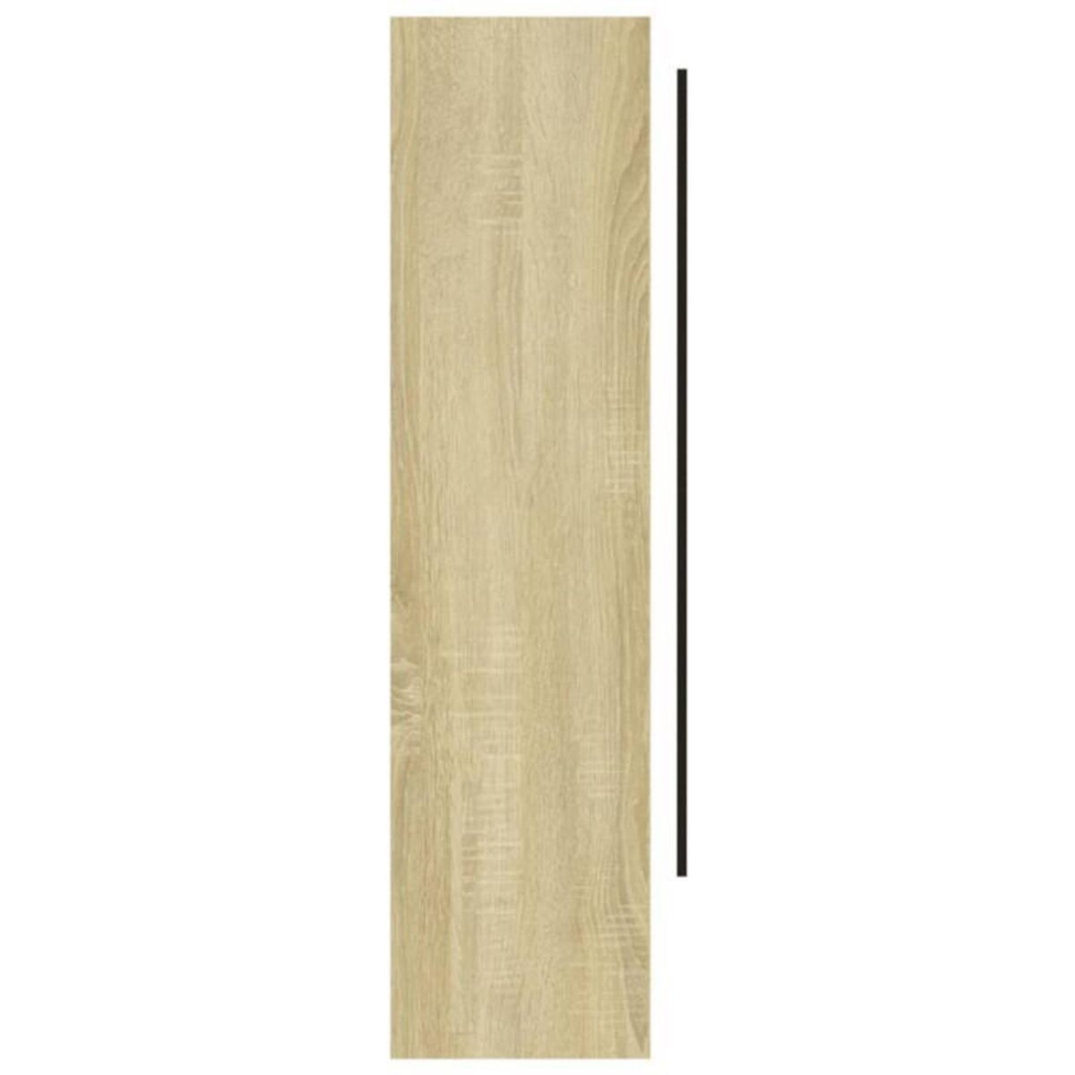 VIDAXL Armoire à miroir de salle de bain 80x15x60cm MDF Blanc et chêne