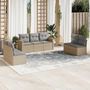 Voir la diapositive 1 : VIDAXL Salon de jardin avec coussins 7pcs melange beige resine tressee