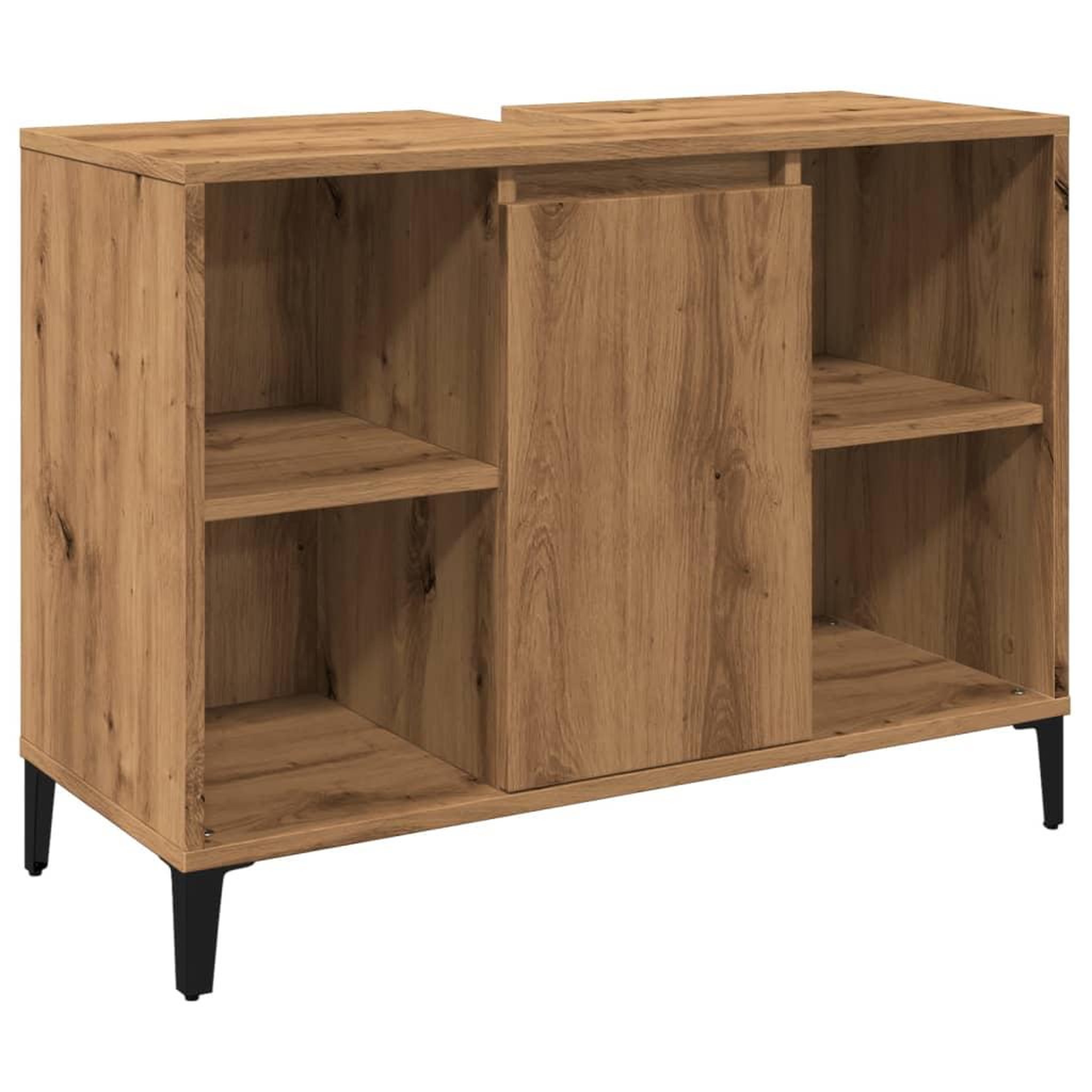 Voir la diapositive 2 : VIDAXL Armoire d'evier chene artisanal 80x33x60 cm bois d'ingenierie
