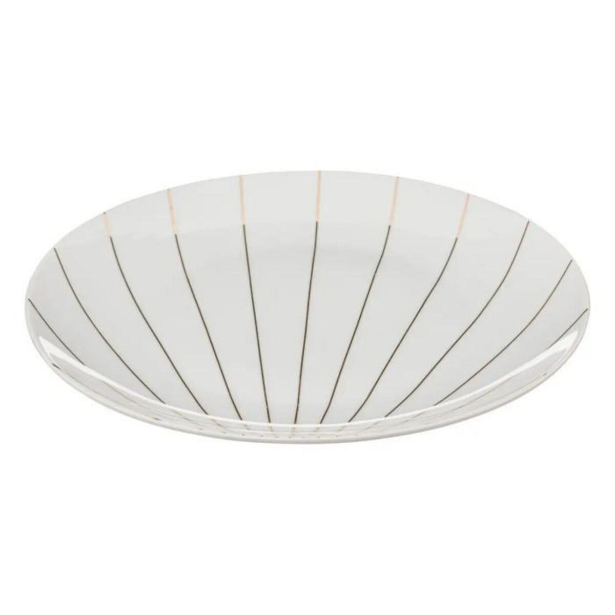 SECRET DE GOURMET Lot de 6 Assiettes Plates  Le Collectionneur  27cm Blanc