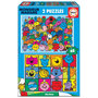 Voir la diapositive 1 : EDUCA Puzzle 2 x 48 Monsieur madame