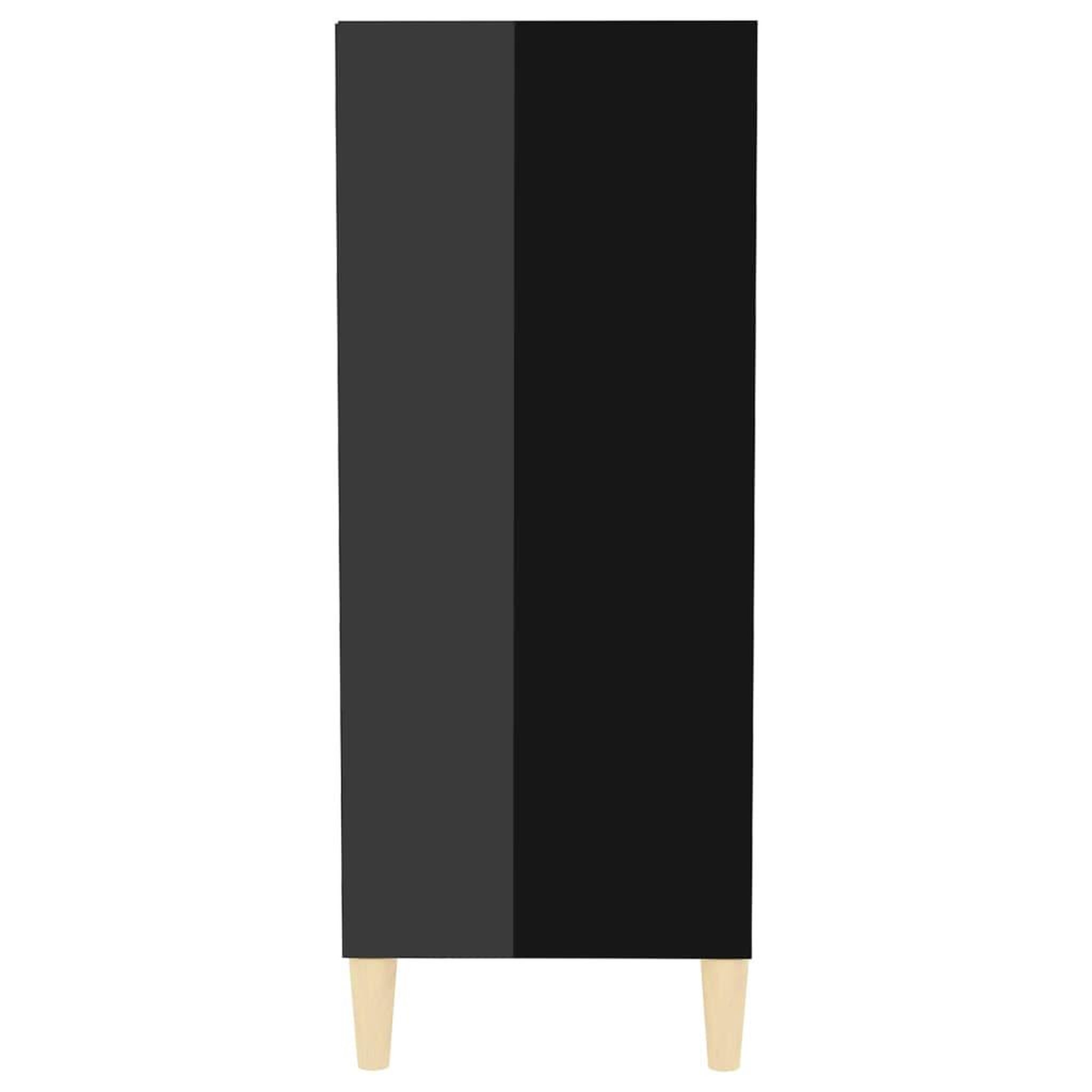 Voir la diapositive 5 : VIDAXL Buffet noir brillant 57x35x90 cm bois d'ingenierie