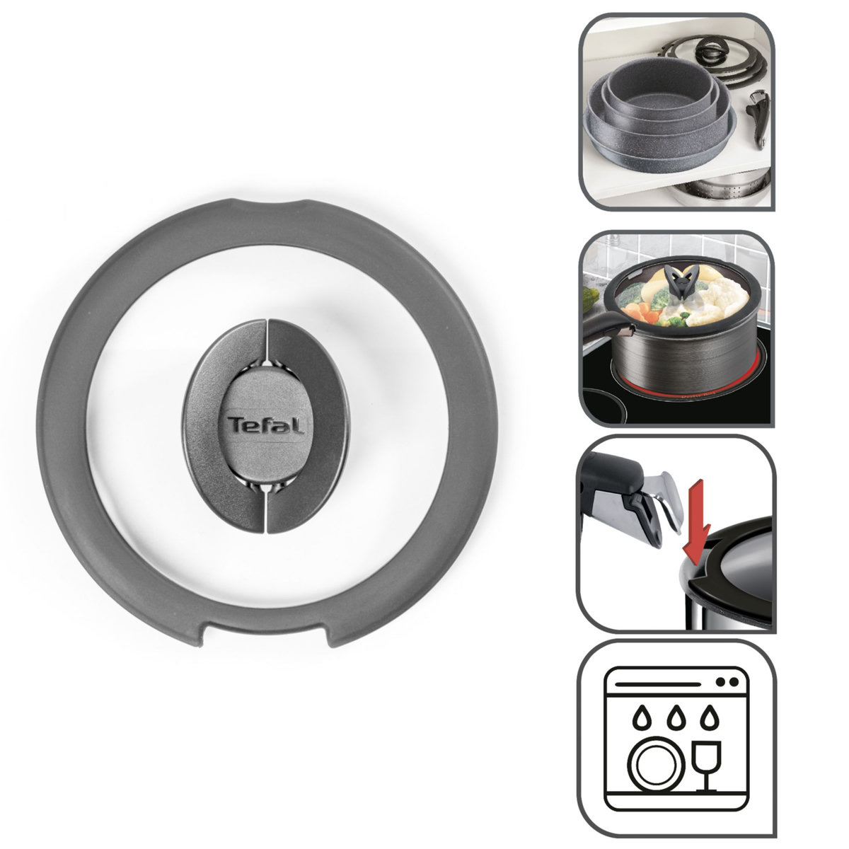 TEFAL Couvercle  INGENIO 18 cm 