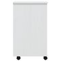 Voir la diapositive 5 : VIDAXL Armoire roulante avec tiroirs MOSS blanc bois de pin solide
