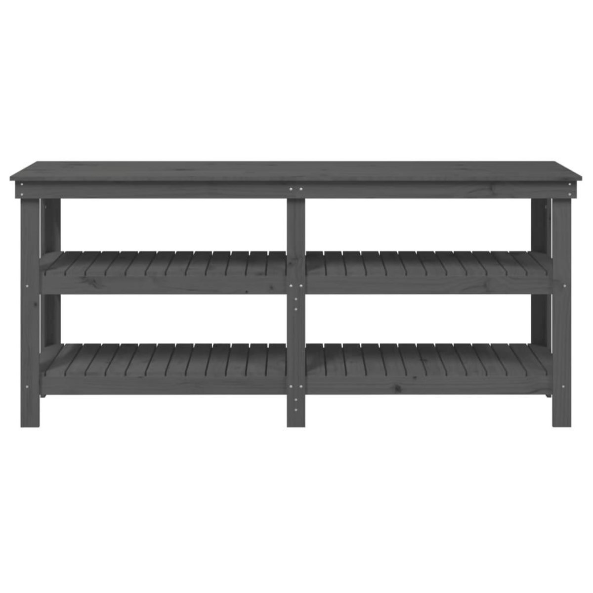 VIDAXL Banc de travail Gris 181x50x80 cm Bois de pin massif