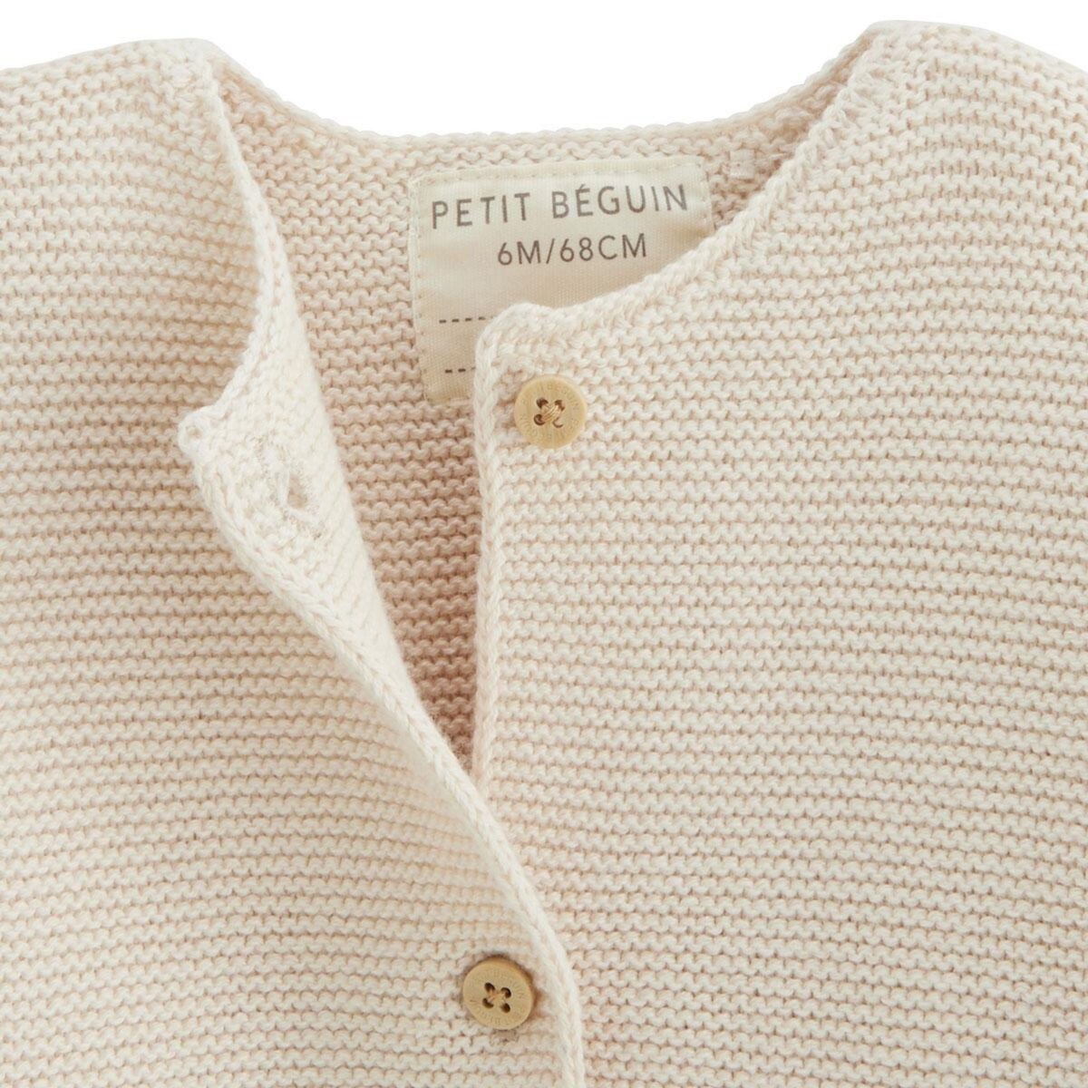 Petit Béguin Gilet bébé en tricot Lou