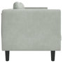 Voir la diapositive 5 : VIDAXL Canape avec coussins 2 places gris clair velours