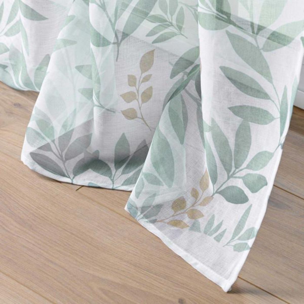 Paris Prix Rideau Voilage à Œillets  Biovana  140x280cm Vert