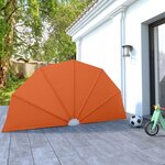 VIDAXL Auvent lateral pliable de terrasse Terre cuite 160 cm