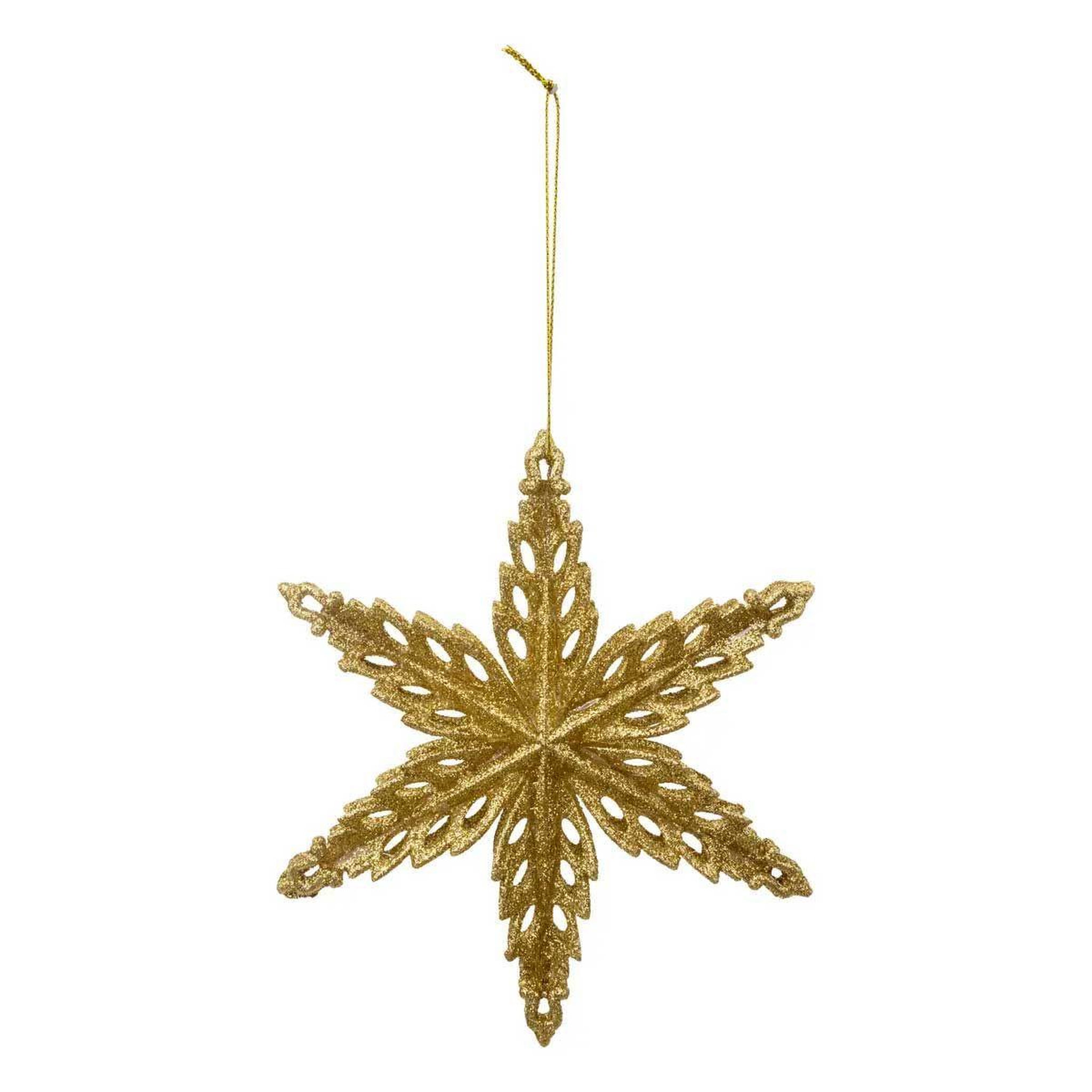 ATMOSPHERA Sujet de noël  étoile  14cm or