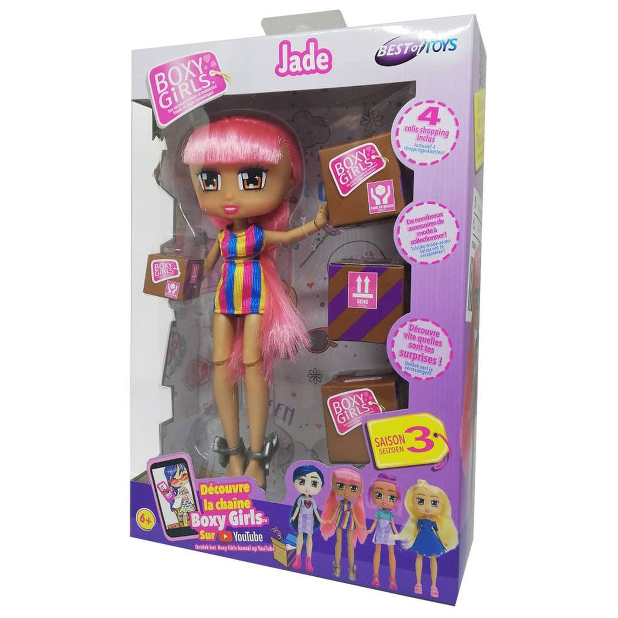 Voir la diapositive 2 : BEST OF TV Boxy girls Jade 4 colis shopping saison 3