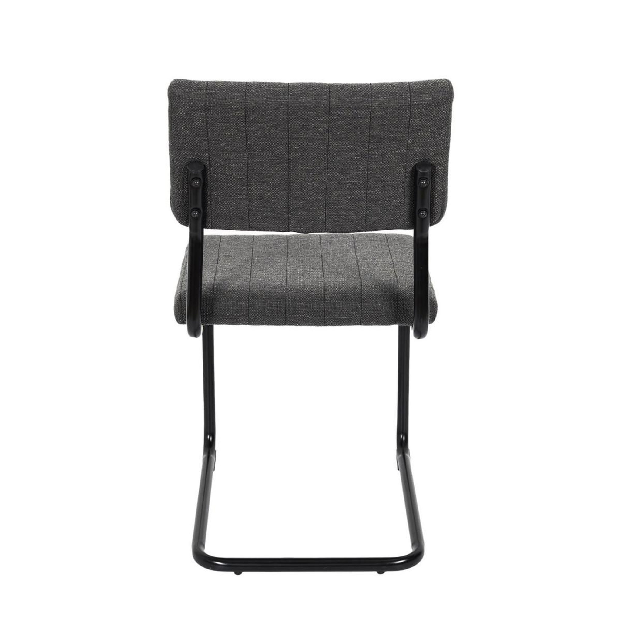 Voir la diapositive 4 : The Home Deco Factory Lot de 2 chaises  alban  84cm gris chiné