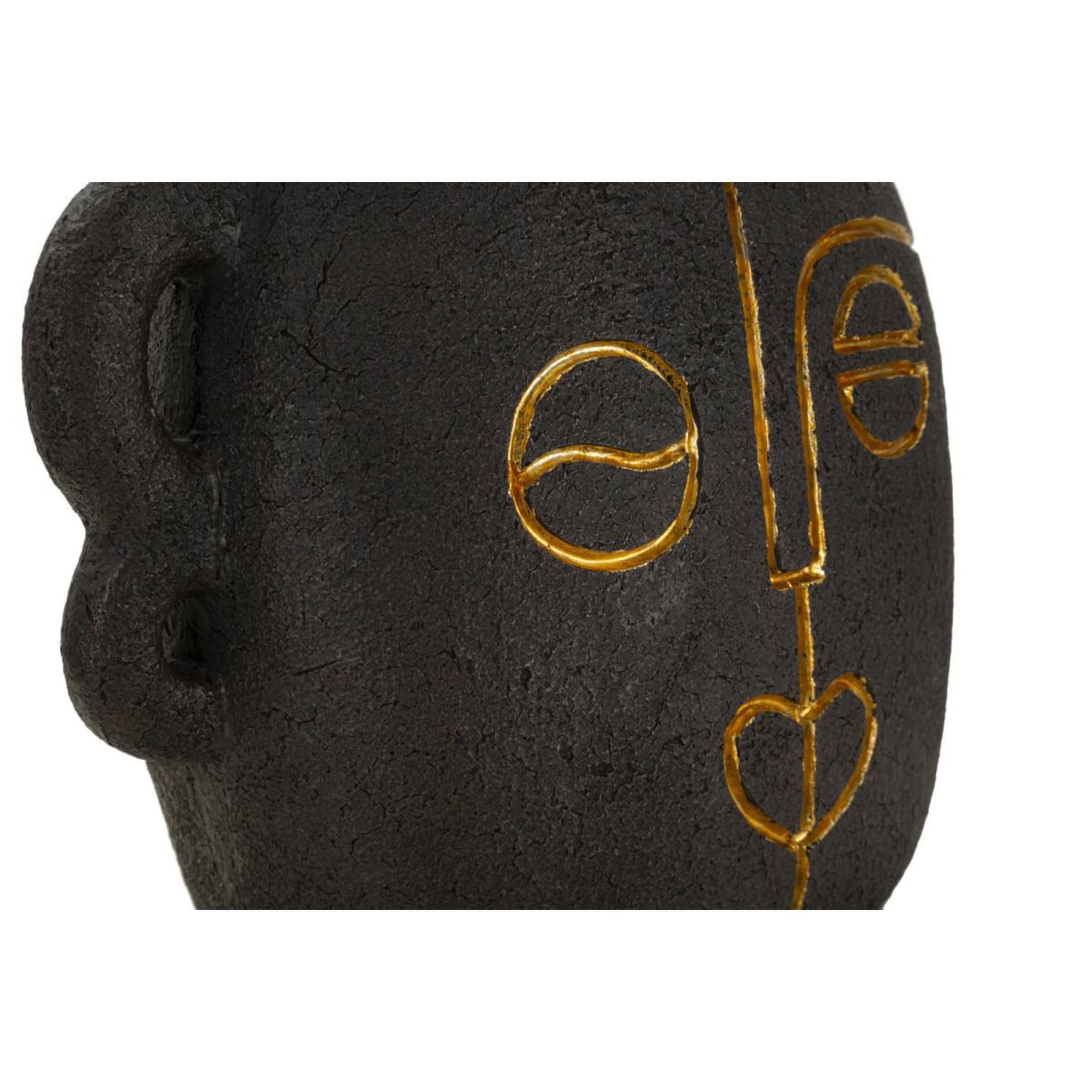 Voir la diapositive 2 : Paris Prix Lampe à poser en résine  tribal  46cm marron