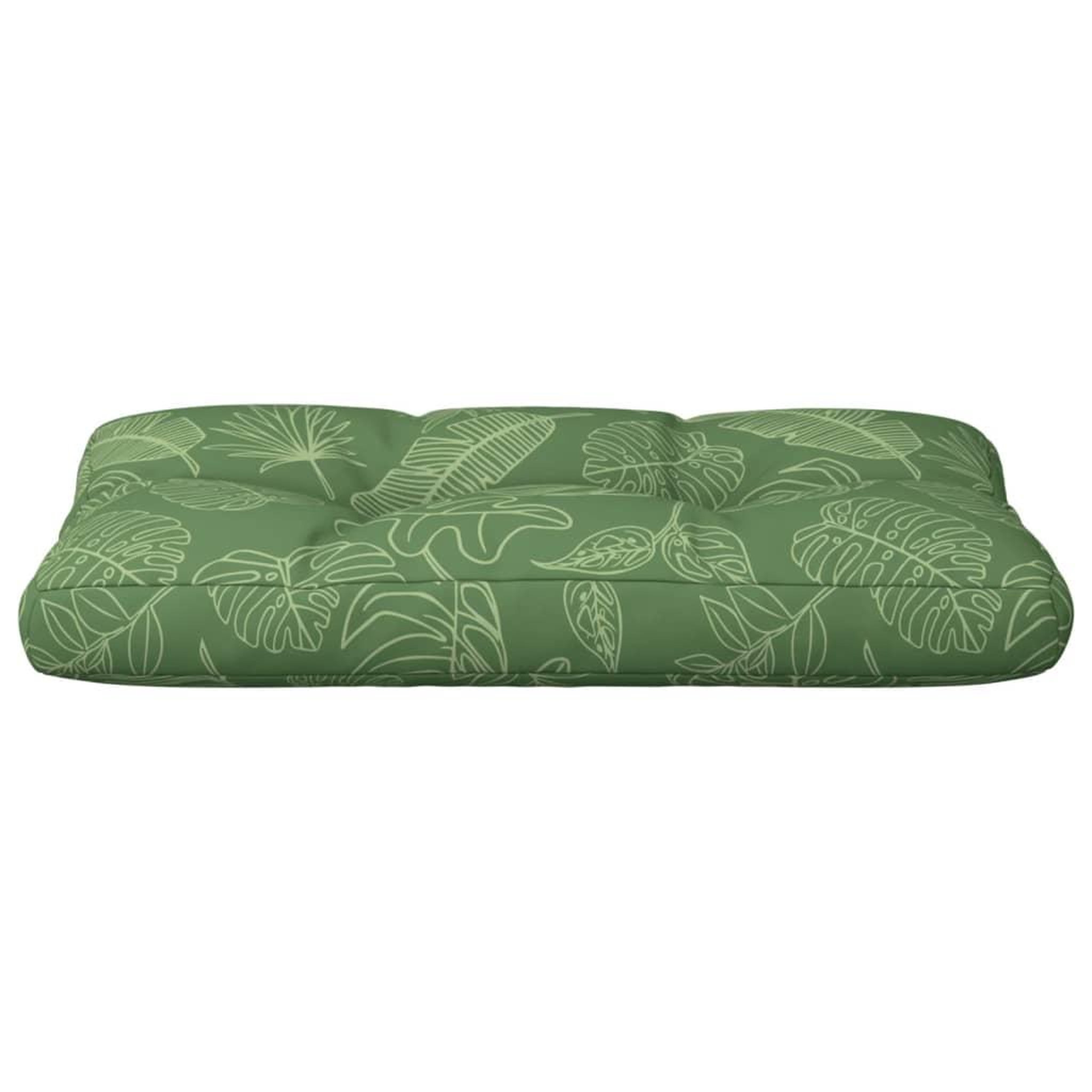 Voir la diapositive 5 : VIDAXL Coussin de palette motif de feuilles 70x40x12 cm tissu