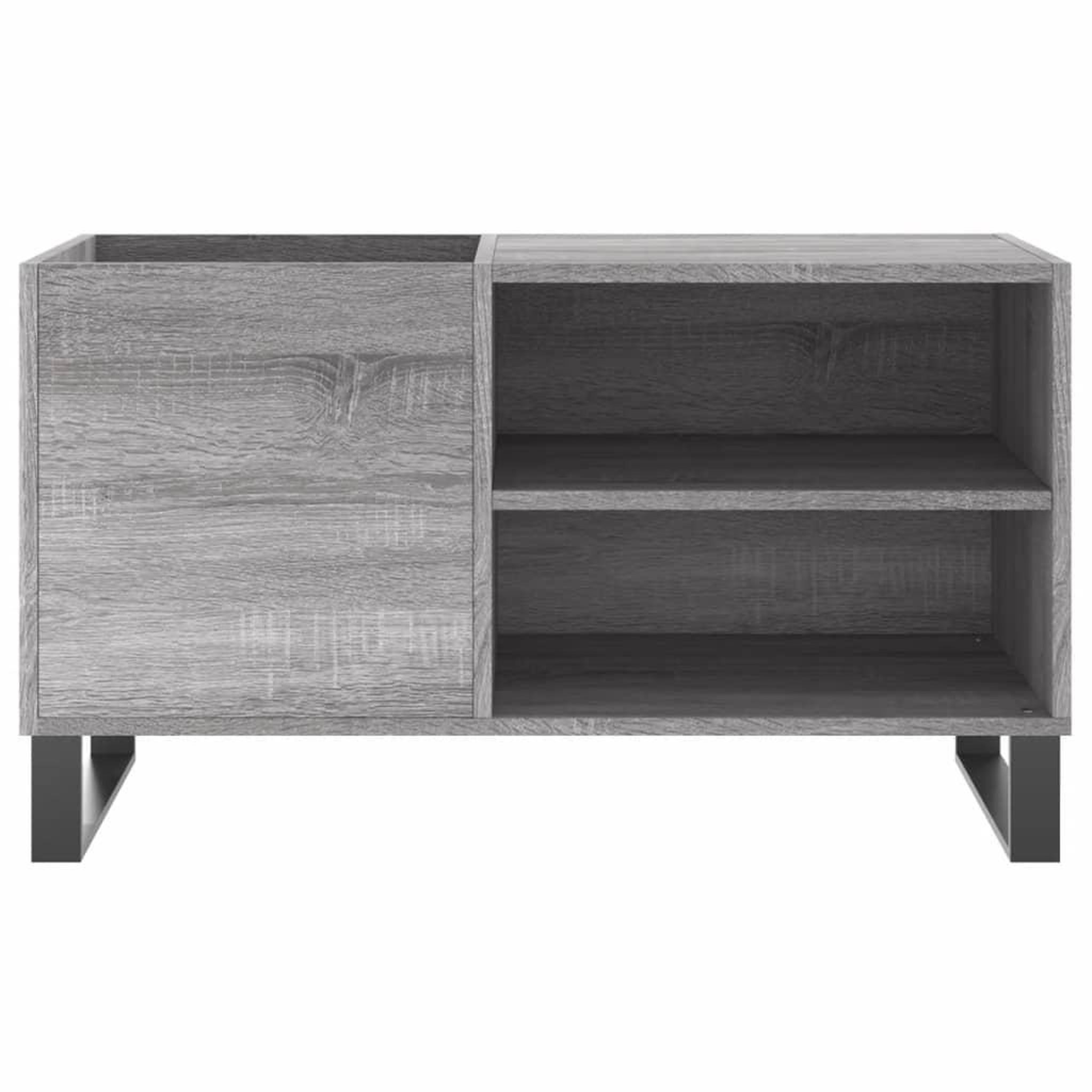 Voir la diapositive 4 : VIDAXL Armoire a disques sonoma gris 85x38x48 cm bois d'ingenierie