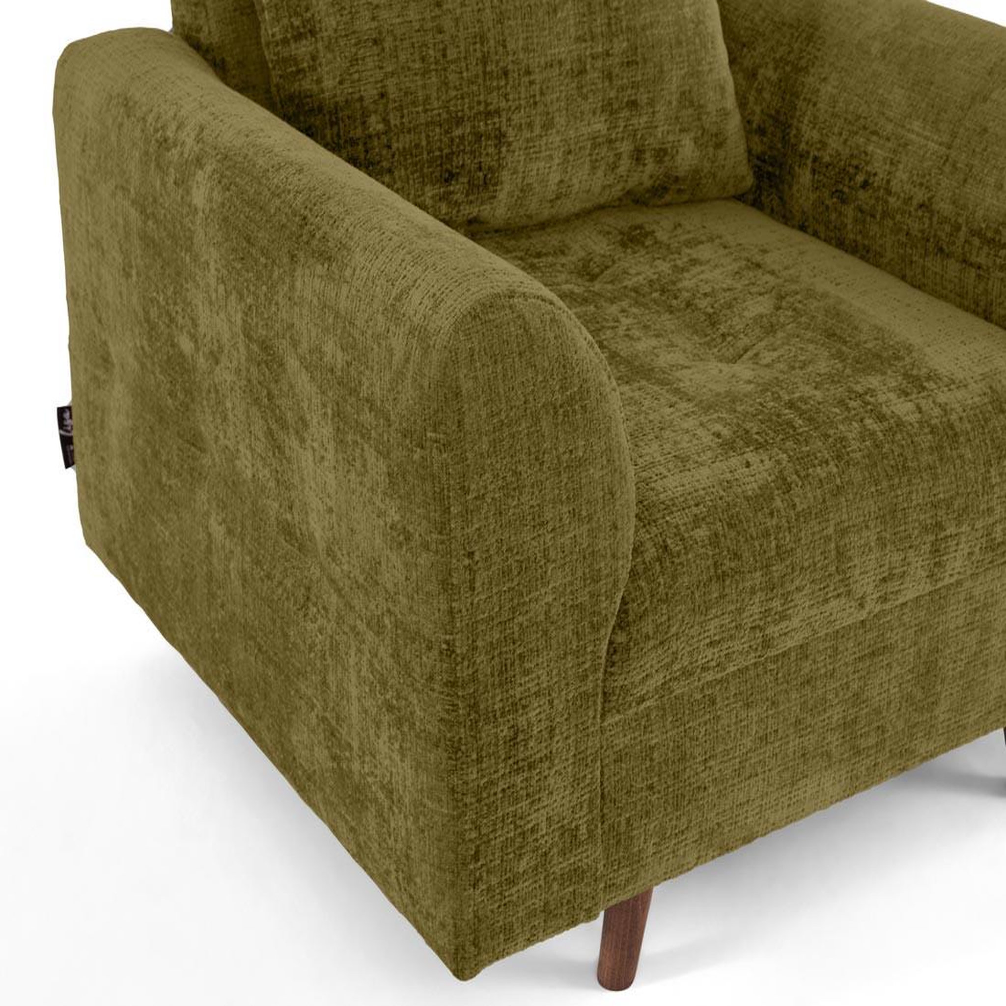 Voir la diapositive 5 : LISA DESIGN Rune - fauteuil en velours texturé