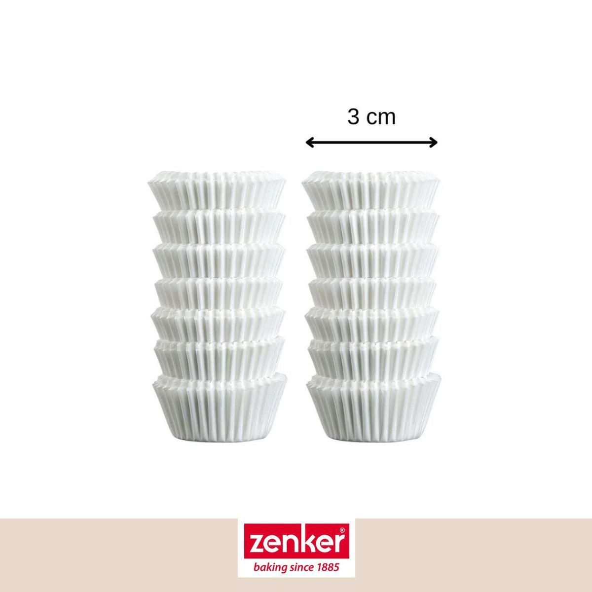 ZENKER Set pâtisserie avec 240 moules à muffins en papier, 2 bols à mixer, verre mesureur et spatule Zenker