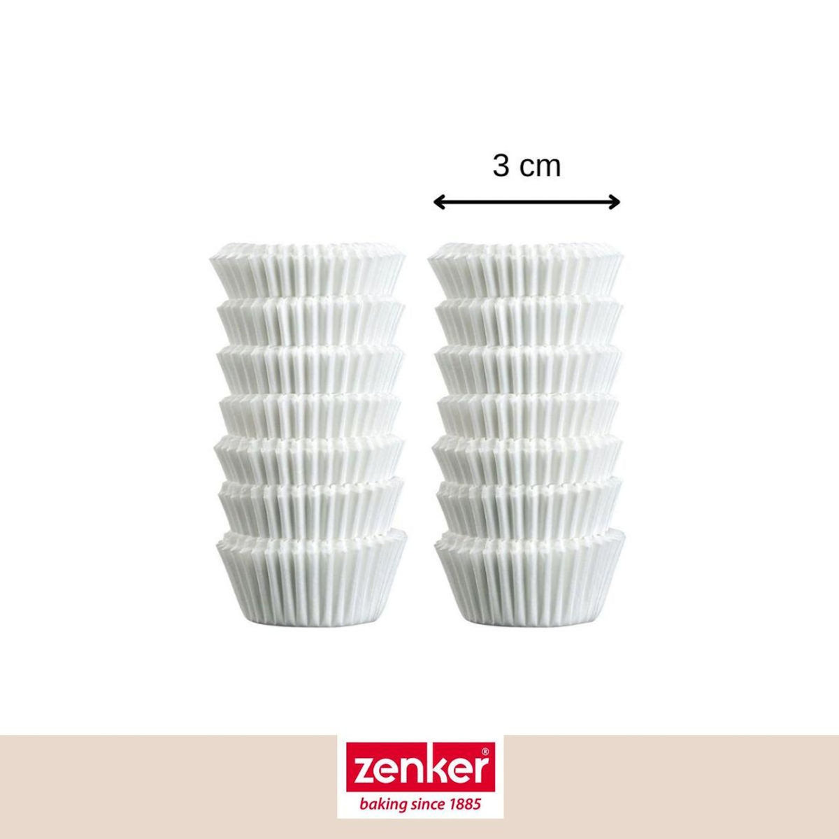 ZENKER Set pâtisserie avec 240 moules à muffins en papier, 2 bols à mixer, verre mesureur et spatule Zenker