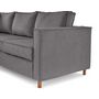 Voir la diapositive 5 : LISA DESIGN Jake - canapé déhoussable d'angle gauche 5 places en velours