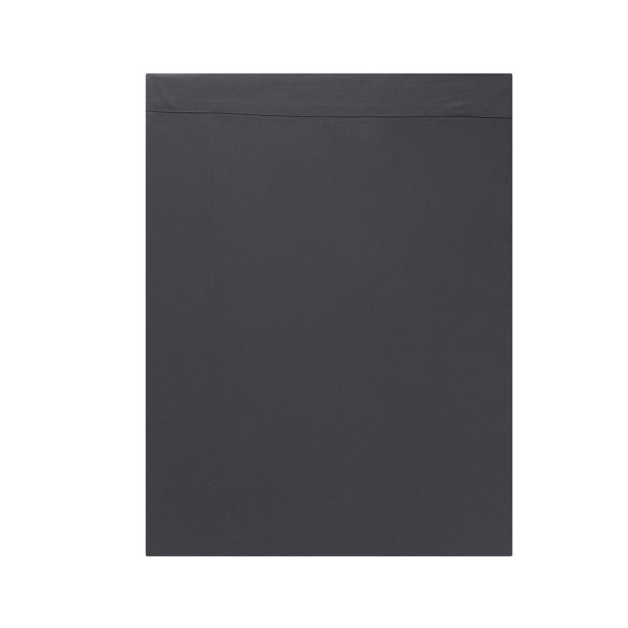 DODO Drap plat Studio Coton Carbone. Coloris disponibles : Gris