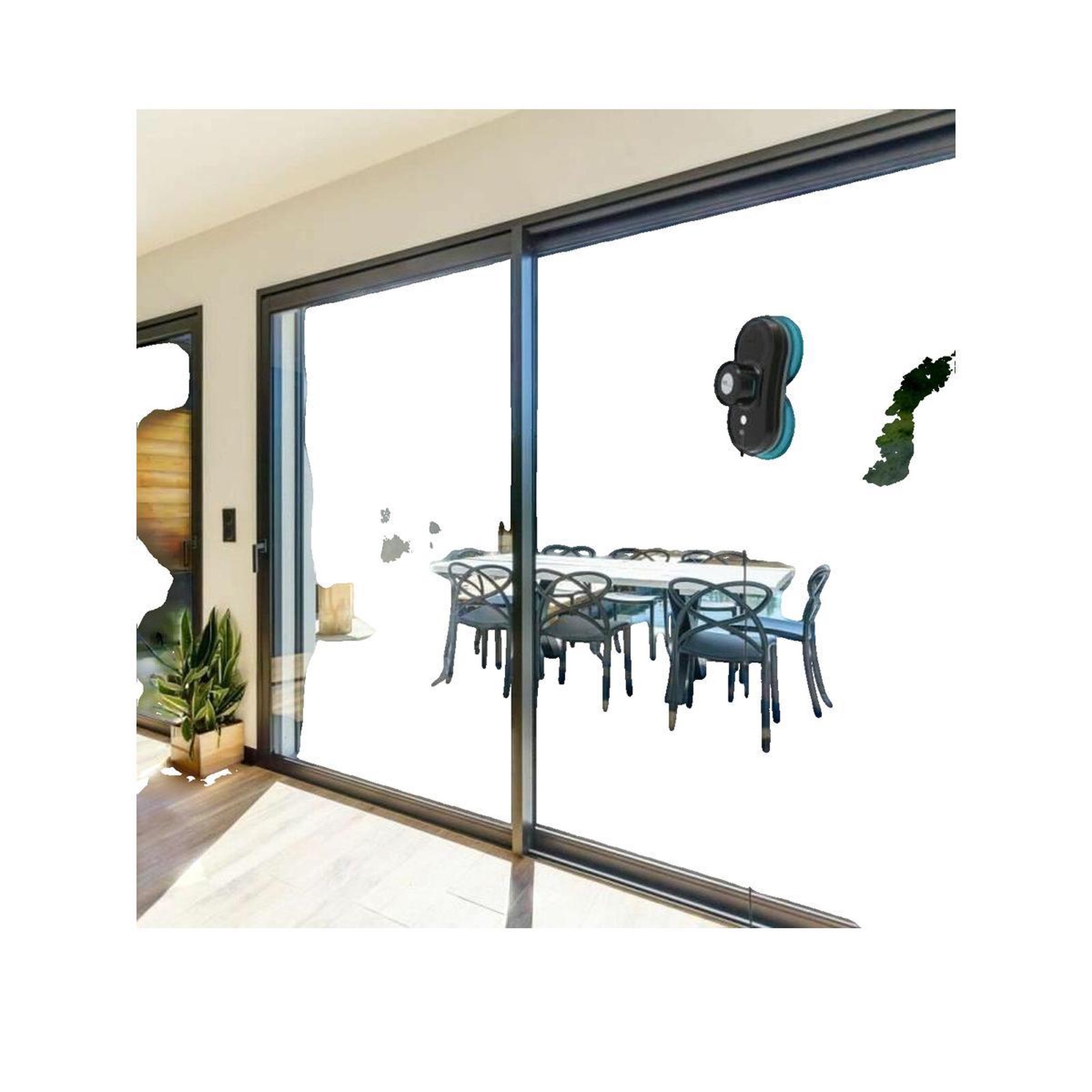Voir la diapositive 3 : e.ziclean Robot lave-vitres Eziclean WINDOBOT S1 One avec câble de 5 mètres