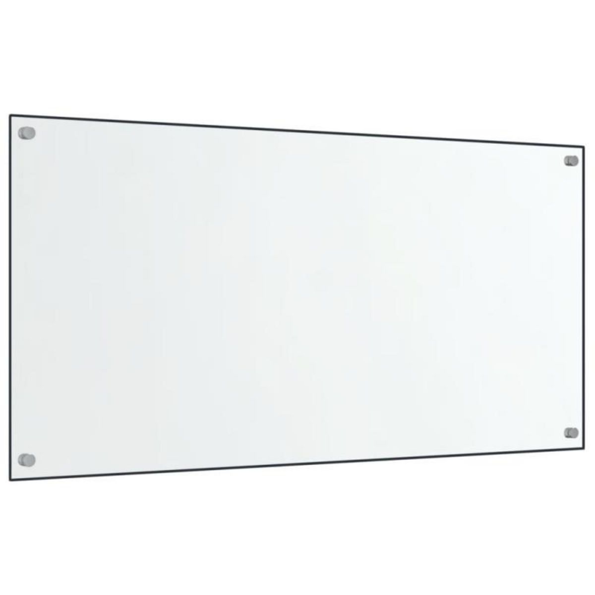 VIDAXL Dosserets de cuisine 2 pcs transparent 80x40 cm verre trempé