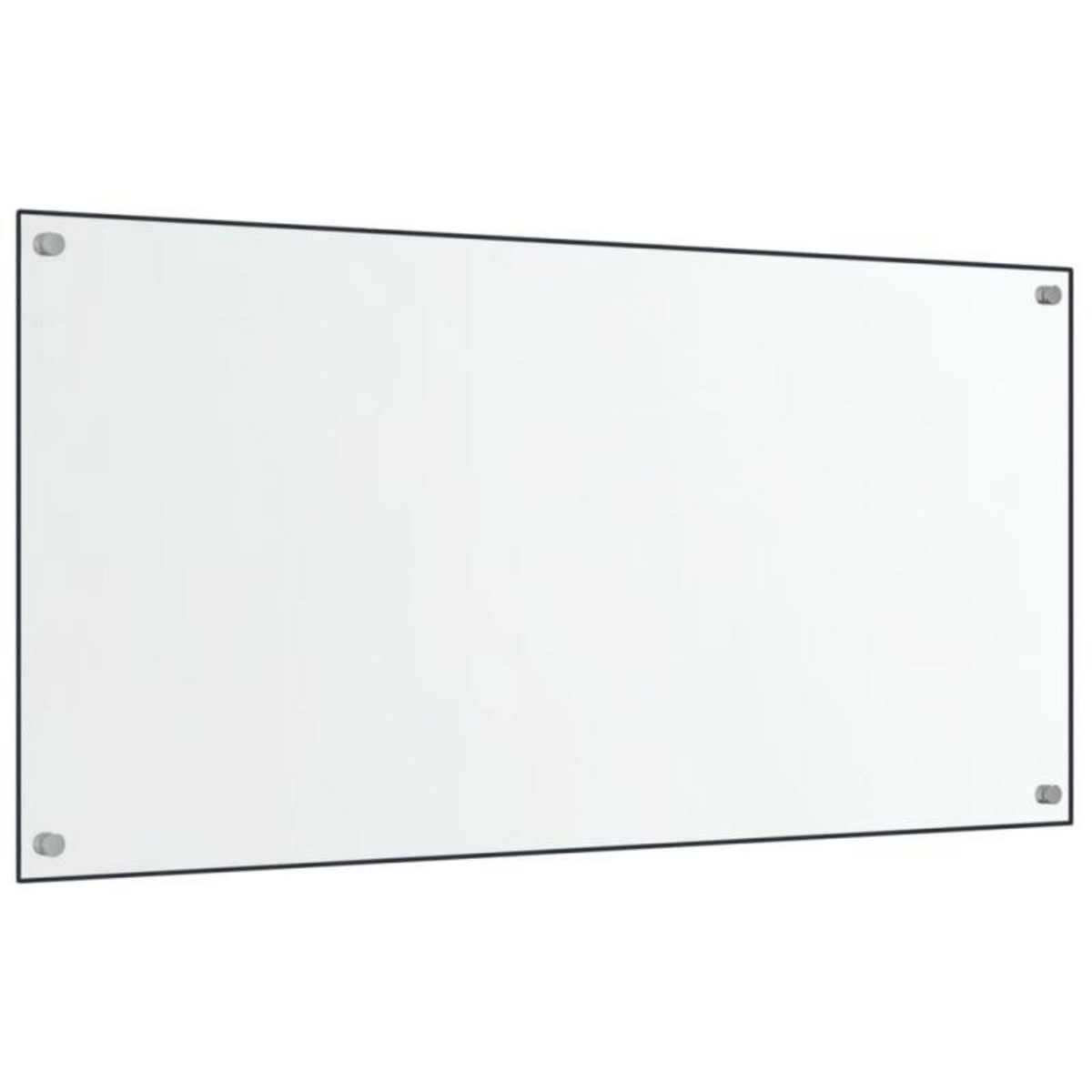 VIDAXL Dosserets de cuisine 2 pcs transparent 80x40 cm verre trempé