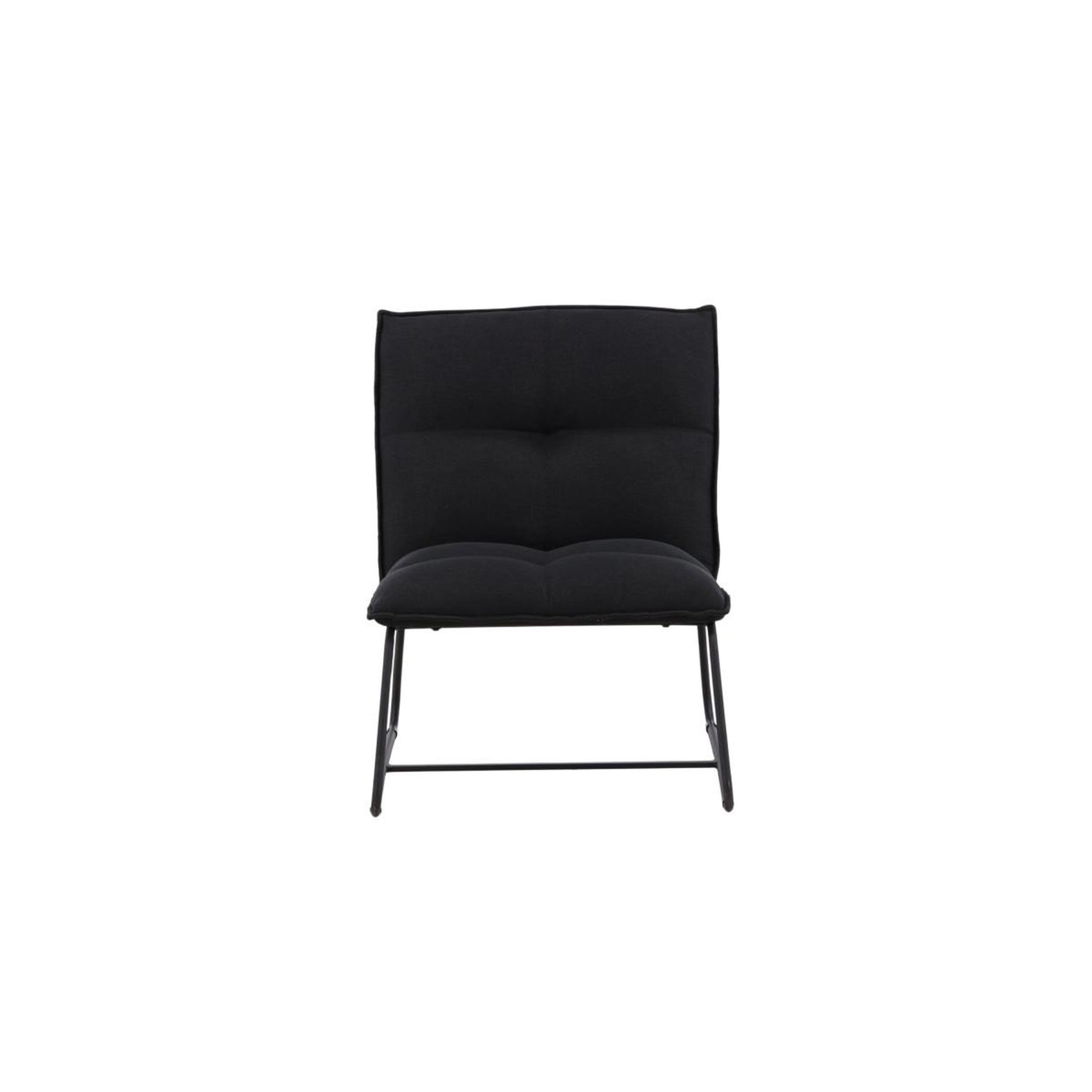 Voir la diapositive 4 : Paris Prix Fauteuil en lin  madison  78cm noir
