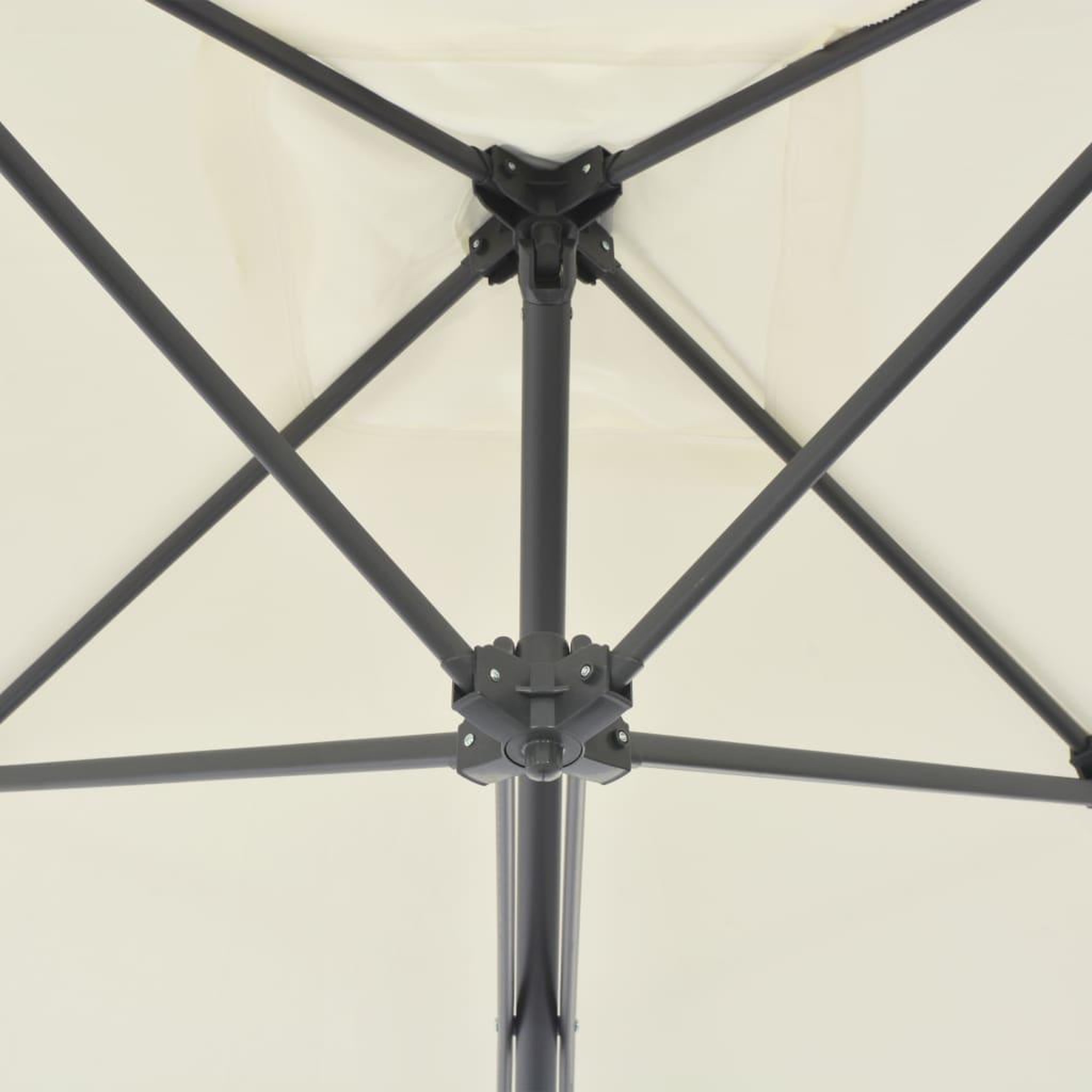 Voir la diapositive 4 : VIDAXL Parasol d'exterieur avec poteau en acier 250 x 250 cm Sable