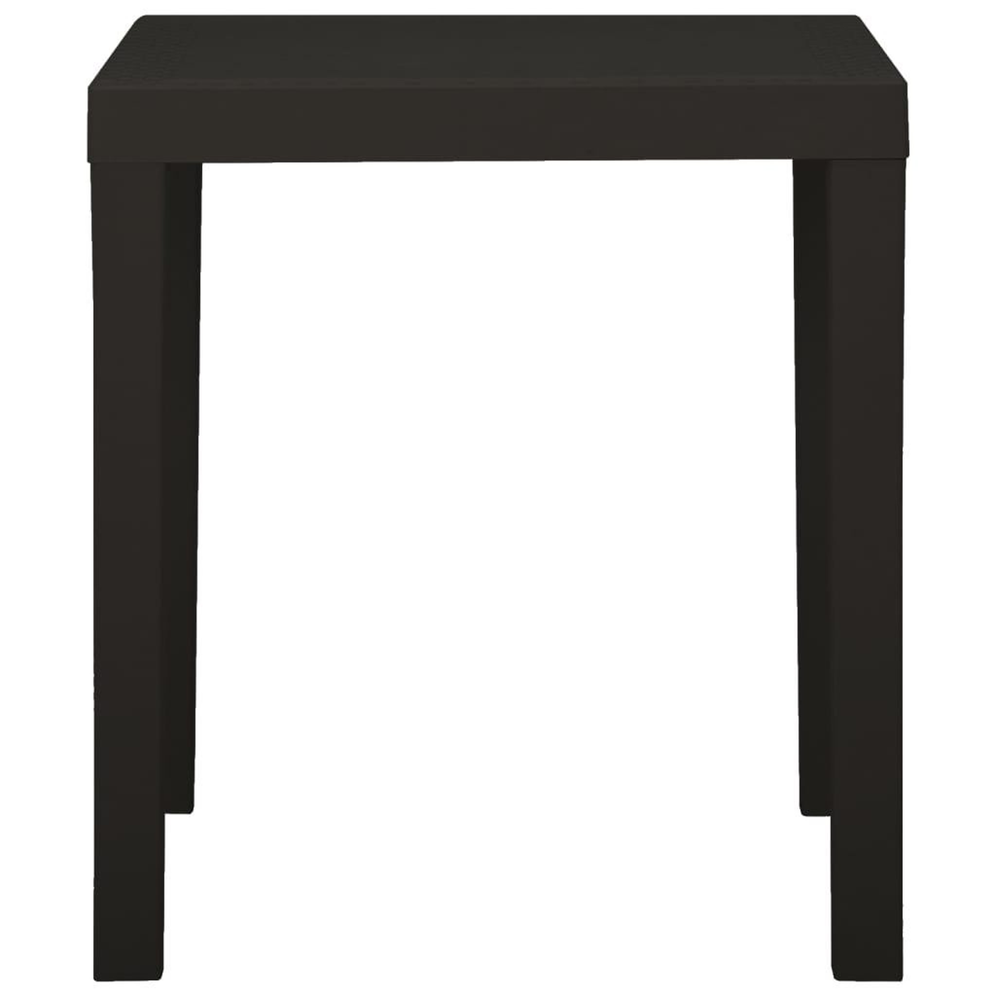 Voir la diapositive 3 : VIDAXL Table de jardin anthracite 79x65x72 cm plastique