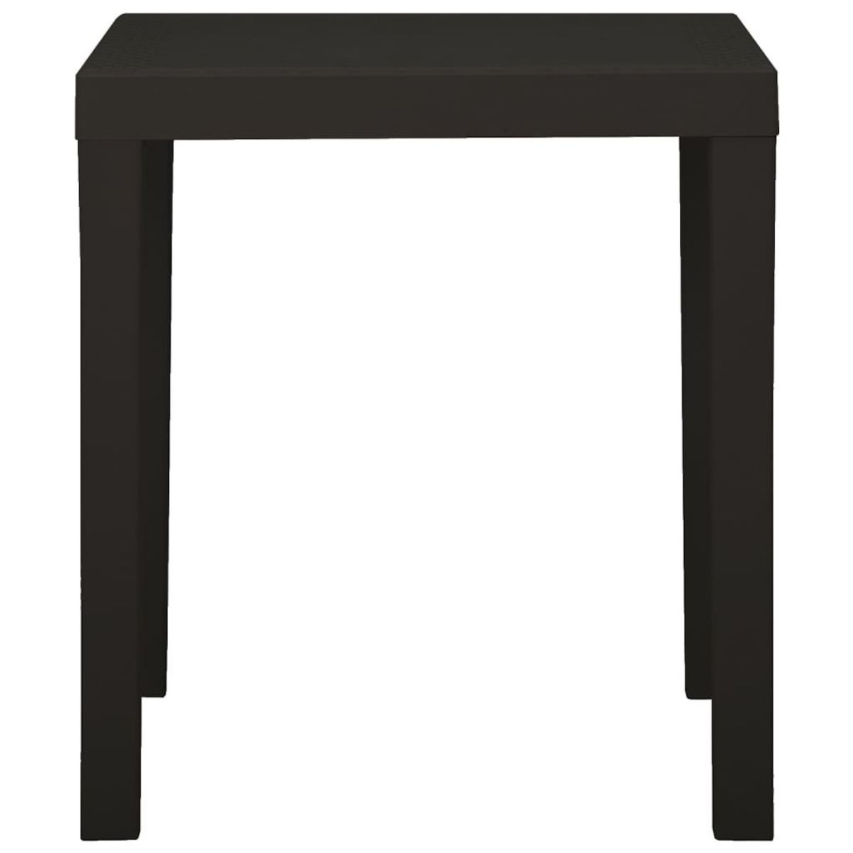 VIDAXL Table de jardin Anthracite 79x65x72 cm Plastique