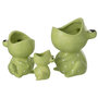 Voir la diapositive 2 : Paris Prix Cache-Pot Déco en Dolomite  Grenouille  21cm Vert