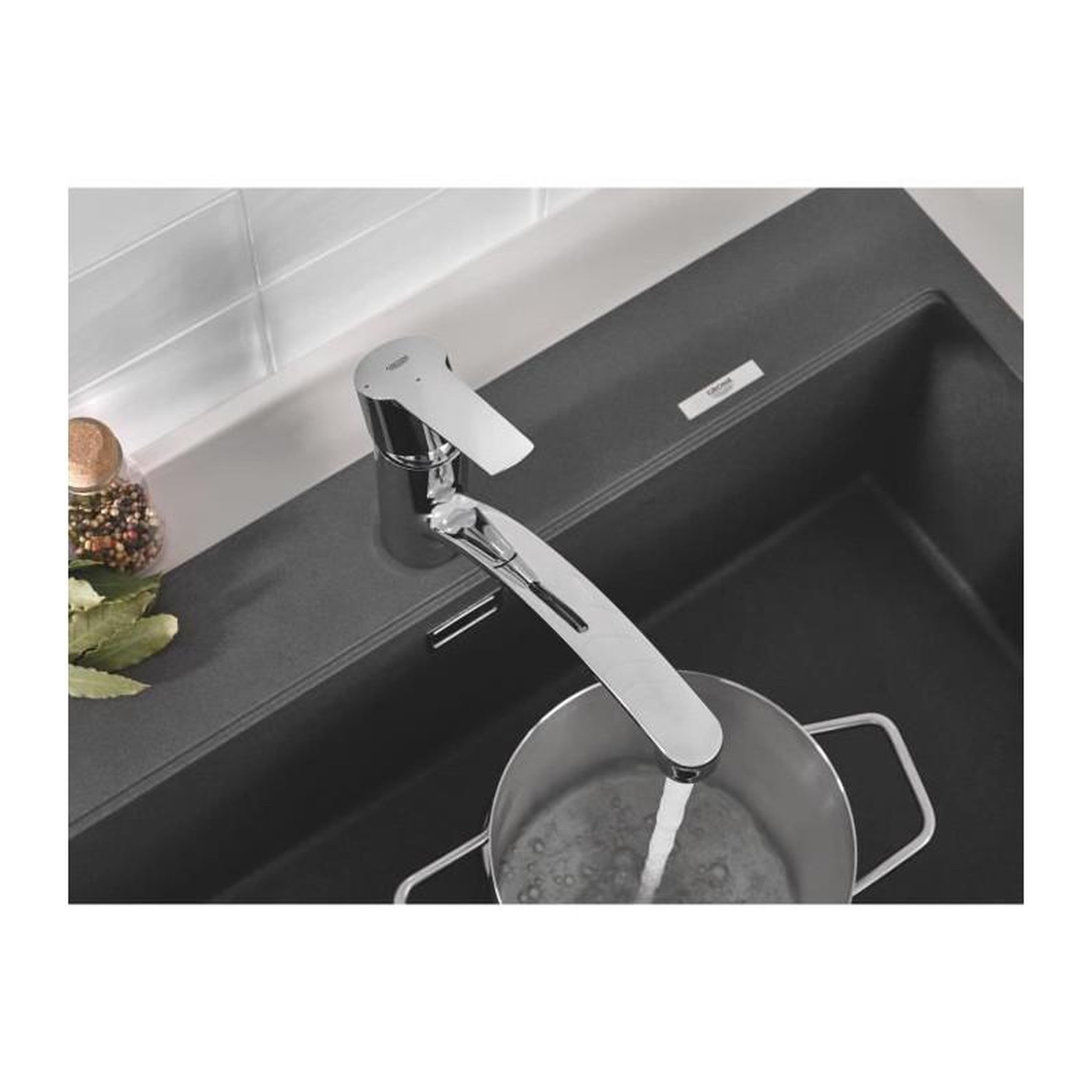 Voir la diapositive 2 : Grohe GROHE Mitigeur monocommande Evier Start Chrome 31138002