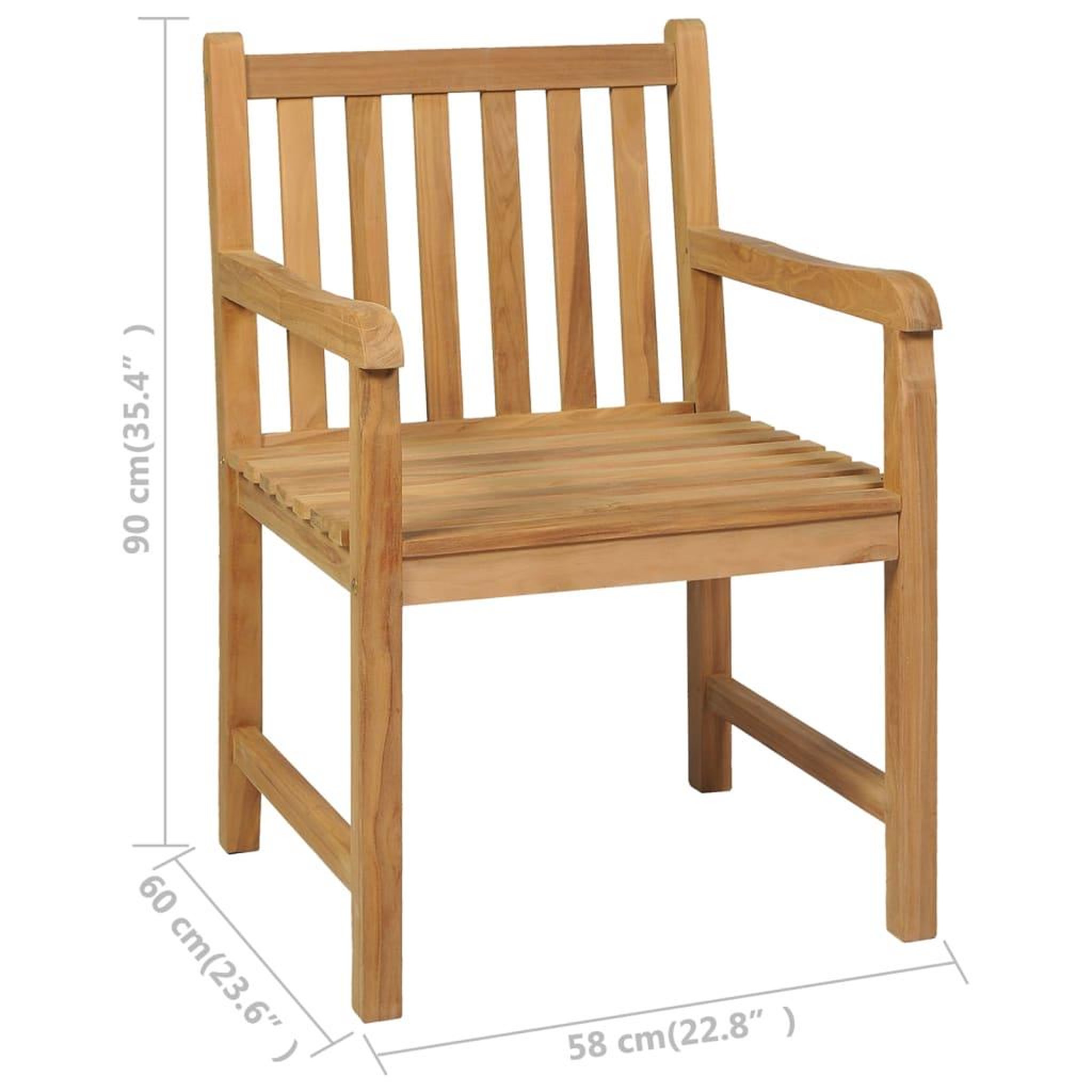 Voir la diapositive 6 : VIDAXL Ensemble a manger de jardin 5 pcs Bois de teck massif