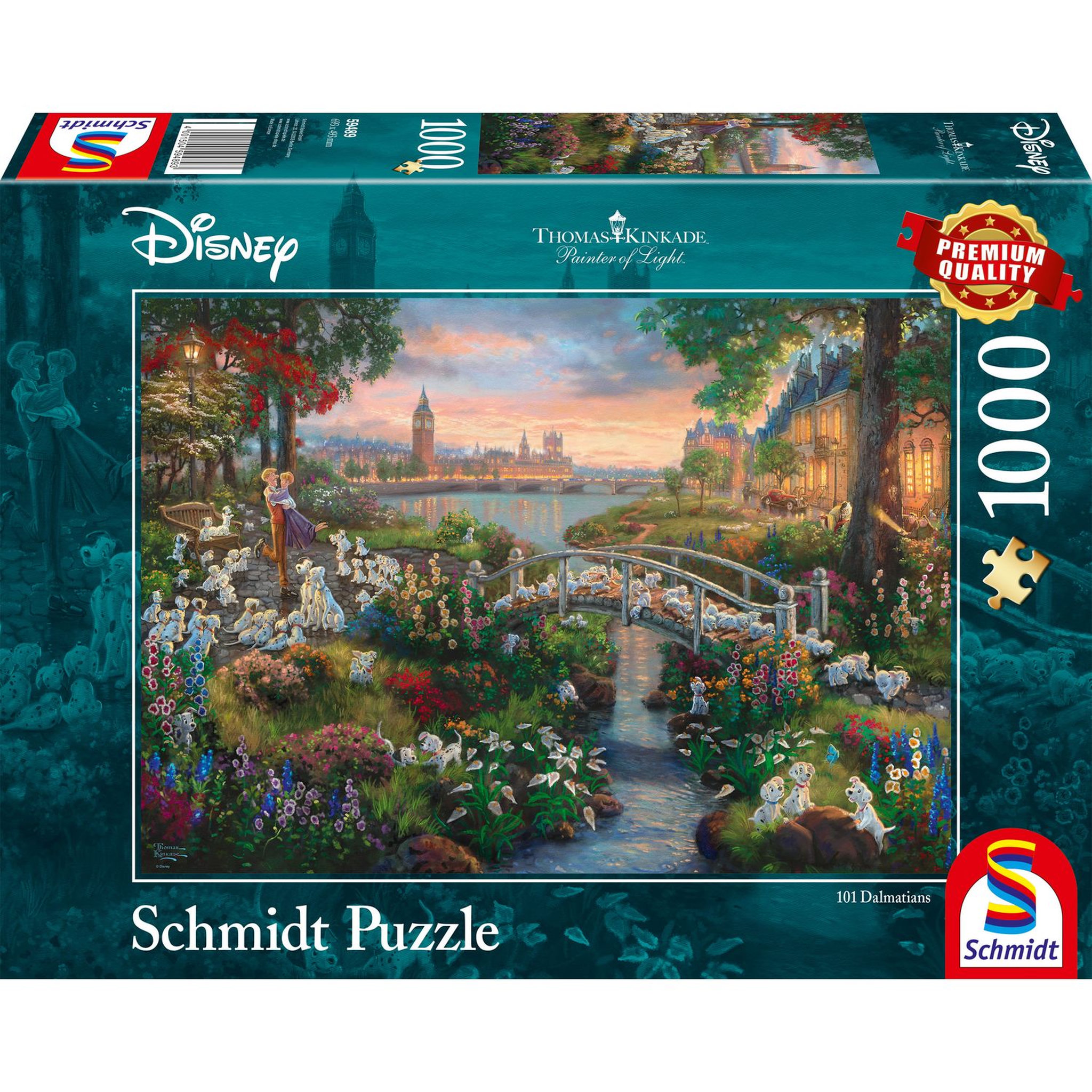 Voir la diapositive 1 : Schmidt Puzzle - Disney les 101 Dalmatiens - 1000 pièces