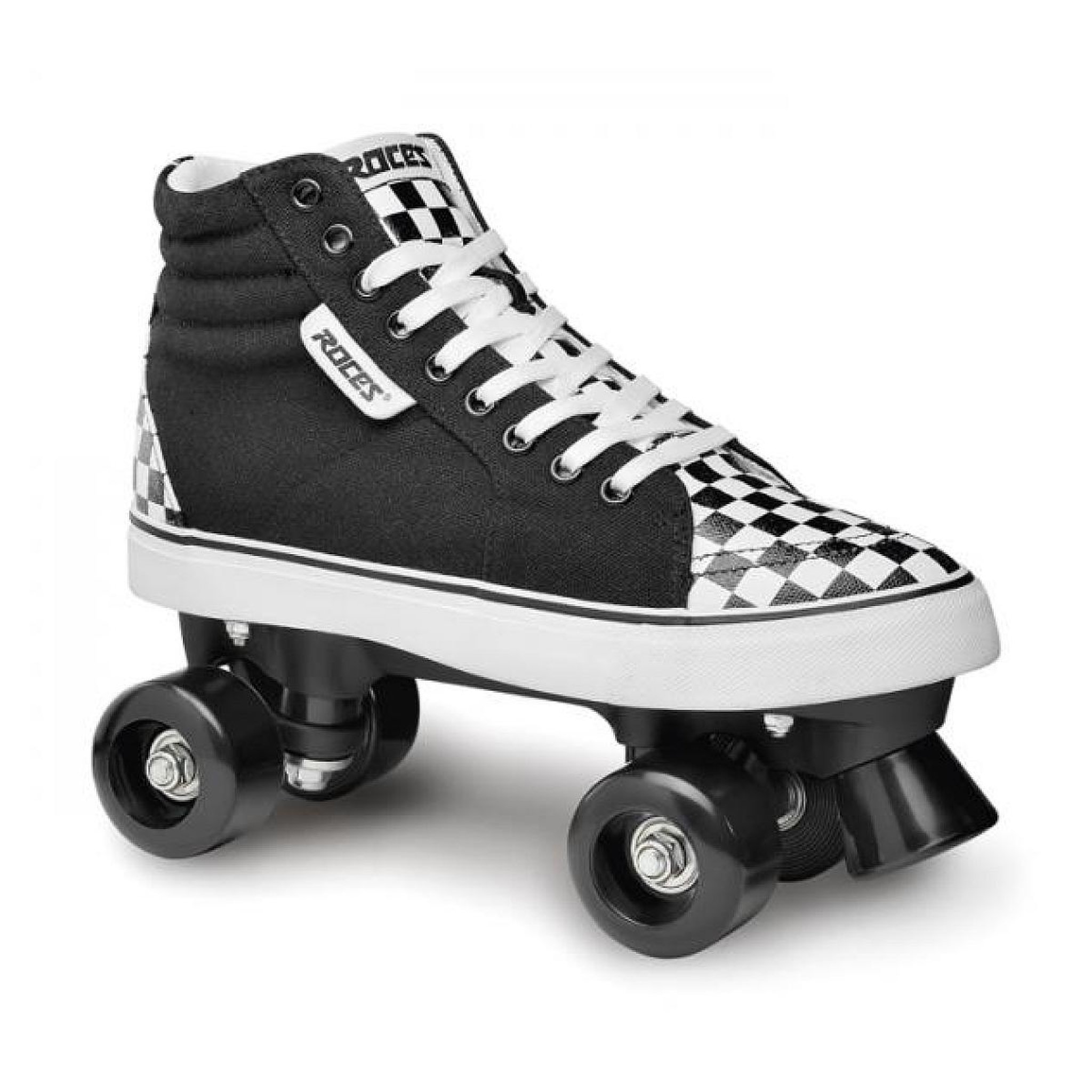 Roces Quad  Ollie noir/blanc à damier T42