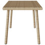 Voir la diapositive 5 : VIDAXL Table basse de jardin rectangulaire beige 80x40x37 cm rotin