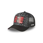 CAPSLAB Casquette Trucker Blood. Coloris disponibles : Noir