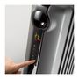 Voir la diapositive 4 : DELONGHI Radiateur bain d'huille RADIA DELONGHI - 1500W - 3 allures de chauffe -Technologie Real Energy - Ecran digital -Batterie perform