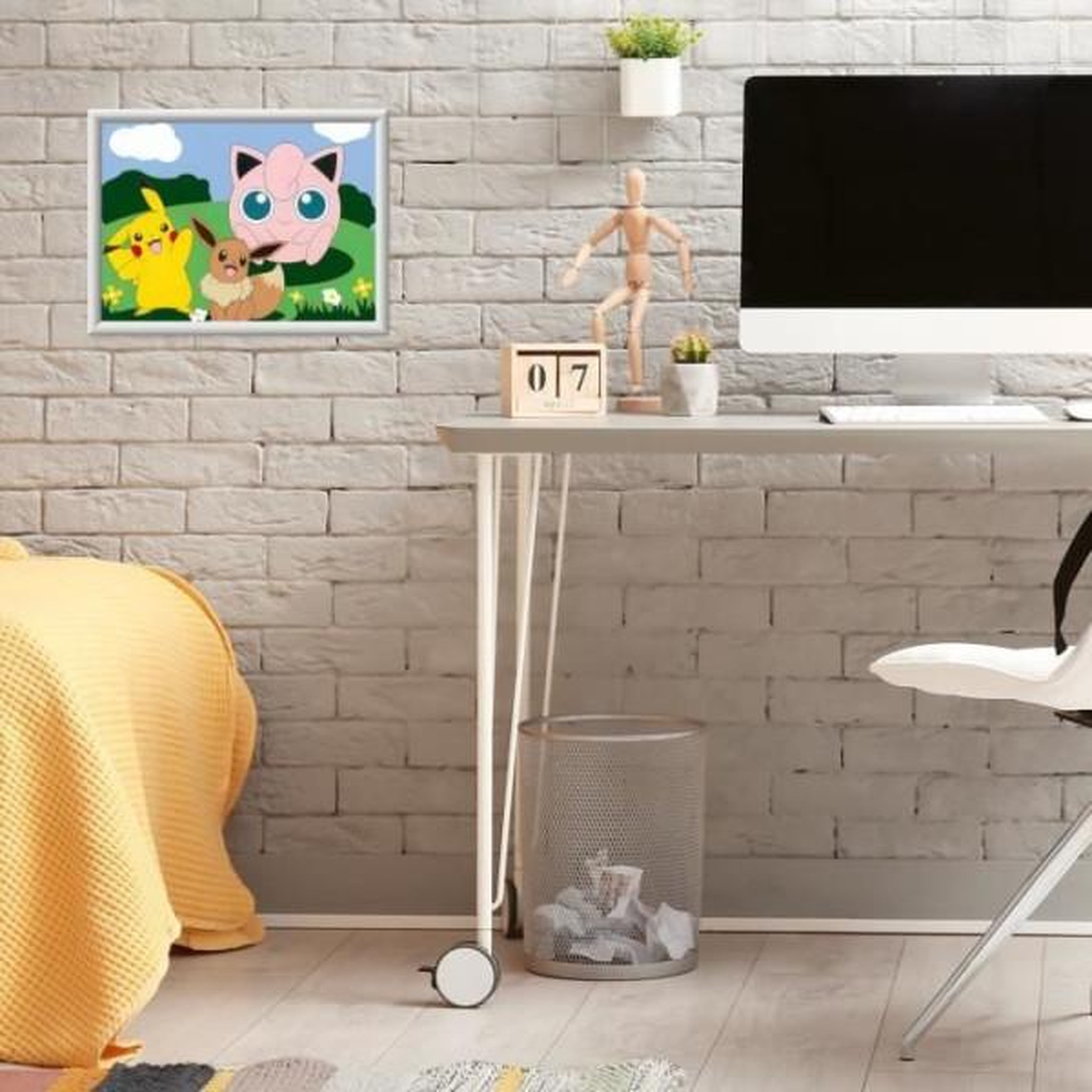 Voir la diapositive 4 : RAVENSBURGER CreArt Kids 18x24cm Pokemon, Kit de peinture par numéros Numéro d'Art, Des 7 ans, 25839, Ravensburger