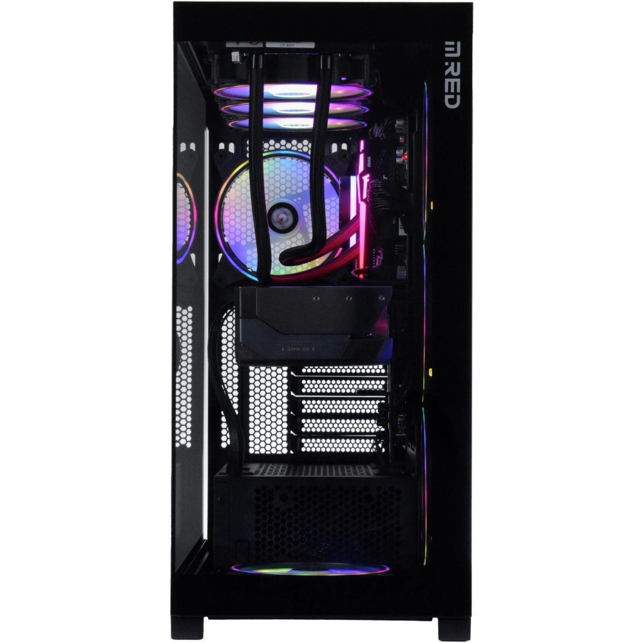 Voir la diapositive 2 : MRED PC Gamer AMD Ryzen 7 9800X3D – NVIDIA GeForce RTX 5090 – 64 Go RAM DDR5 – SSD 2 To
