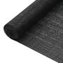 Voir la diapositive 1 : VIDAXL Filet brise-vue Noir 1,5x25 m PEHD 75 g/m^2