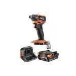 AEG Pack AEG Visseuse à chocs AEG - BSS18SBL2-0 - 18V Brushless - Subcompact - 1 batterie 2.0Ah - 1 cha