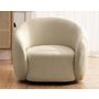 Voir la diapositive 5 : LISA DESIGN Flore - fauteuil en tissu bouclette
